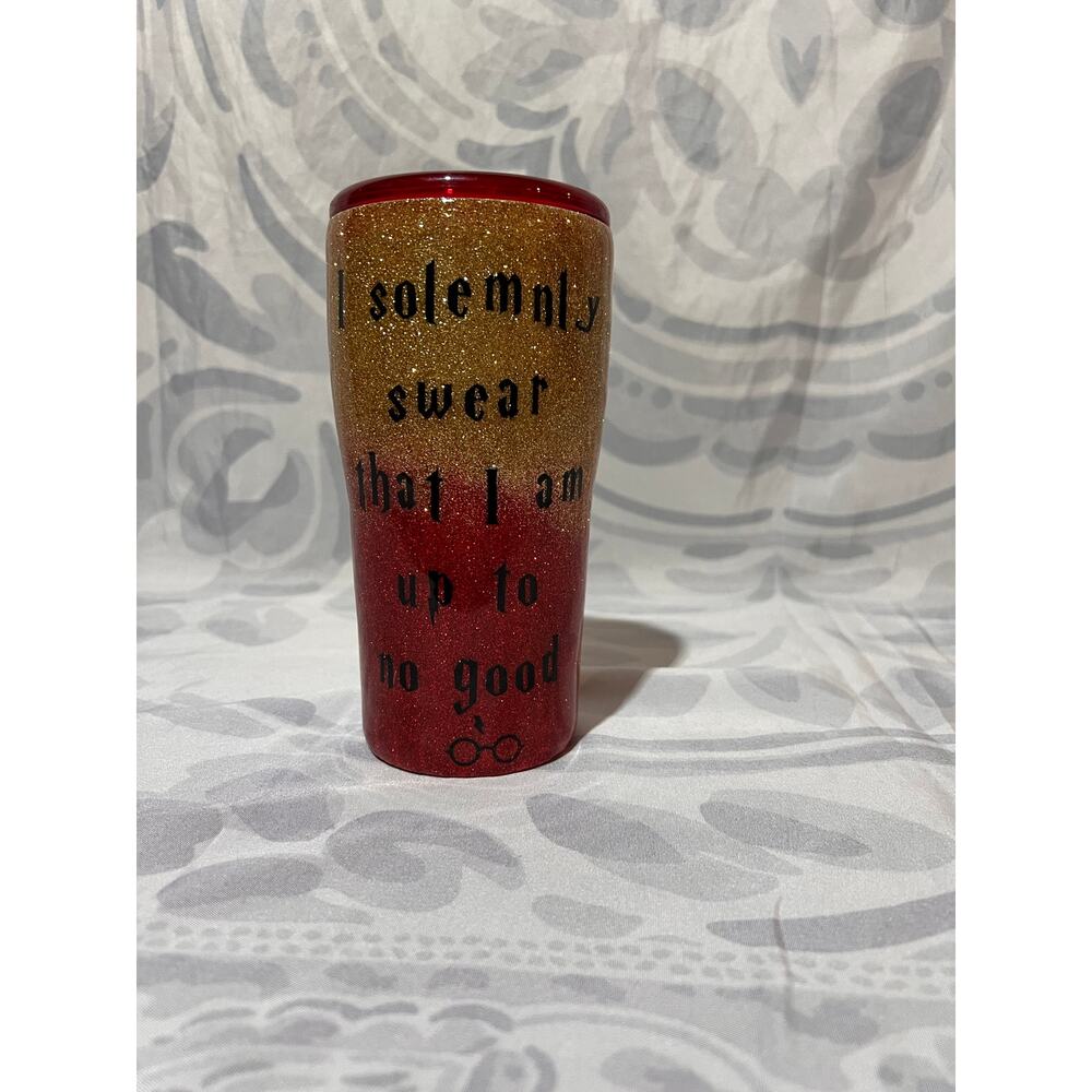 Harry Potter "I Solemnly Swear" Griffyndor 7" Touit Luxe‎ Glitter Resin Reusable